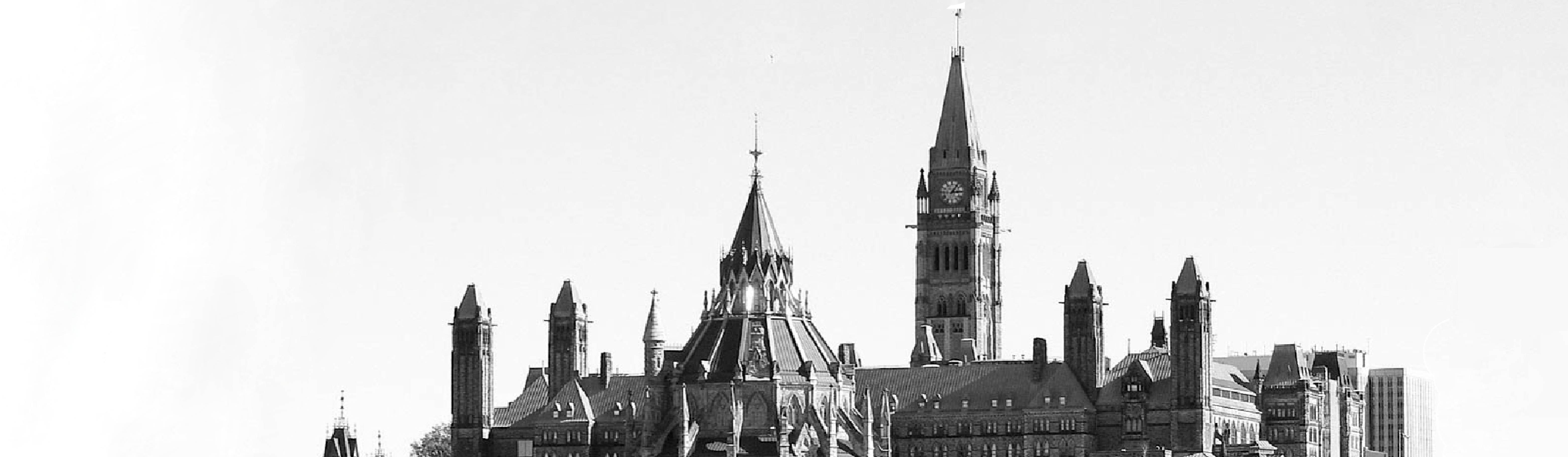 Aerial view of Library of Parliament